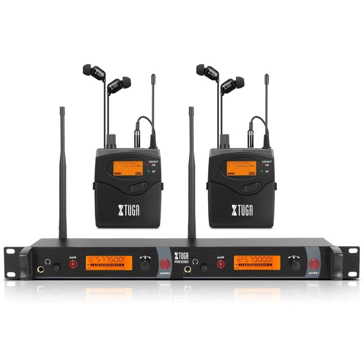 XTUGA RW2080 UHF Wireless Stage Singer In-Ear Monitor System, 2 BodyPacks, 4 BodyPacks, 5 BodyPacks, 6 BodyPacks, 8 BodyPacks, 10 BodyPacks XTUGA RW2080 UHF Wireless Stage Singer In-Ear Monitor System, 2 BodyPacks, 4 BodyPacks, 5 BodyPacks, 6 BodyPacks, 8 BodyPacks, 10 BodyPacks